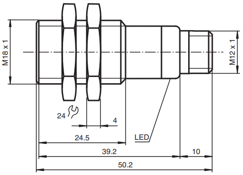 超聲波傳感器UB800-18GM40-U-V1外形尺寸 超聲波傳感器UB800-18GM40-U-V1外形尺寸